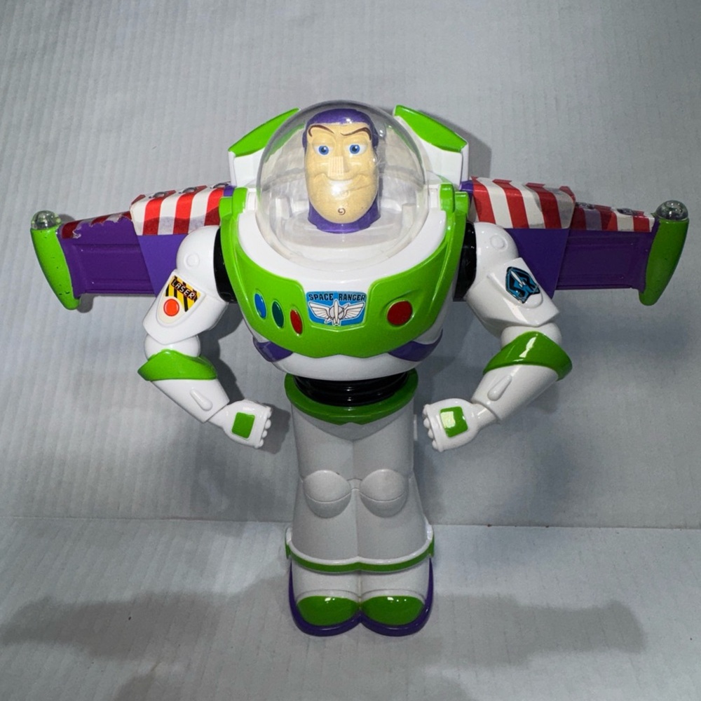 Disney Parks Buzz Lightyear Light Up Spinner Spinning Toy Story Sounds Lights 8"